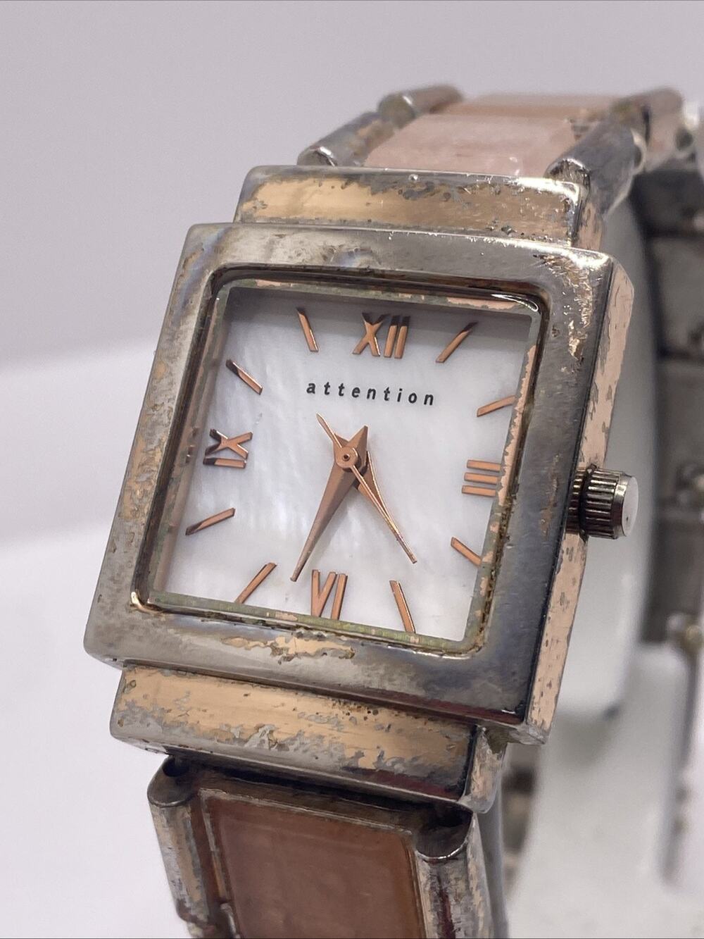 Attention Womens Worn Watch Works New Battery